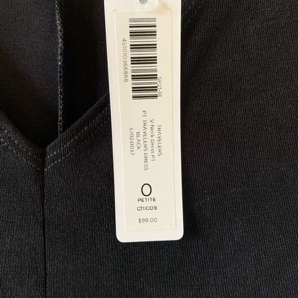 Chico’s Travelers Black Dress Women - Picture 6 of 7